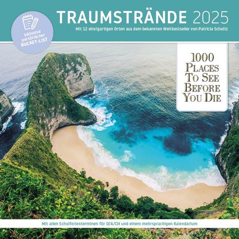 Traumstrände 2025, Kalender