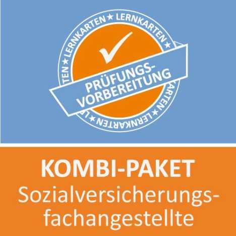 Michaela Rung-Kraus: AzubiShop24.de Kombi-Paket Lernkarten Sozialversicherungsfachangestellte /r, Buch