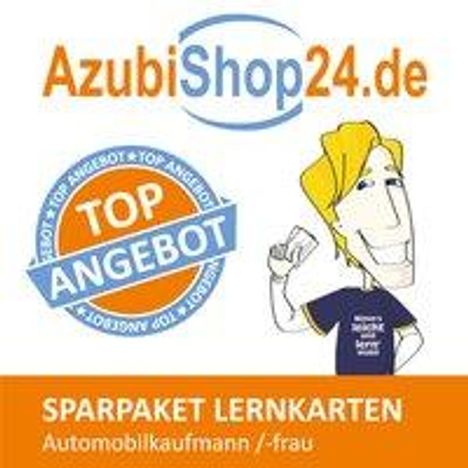 Jennifer Christiansen: AzubiShop24.de Spar-Paket Lernkarten Automobilkaufmann /-frau, Diverse