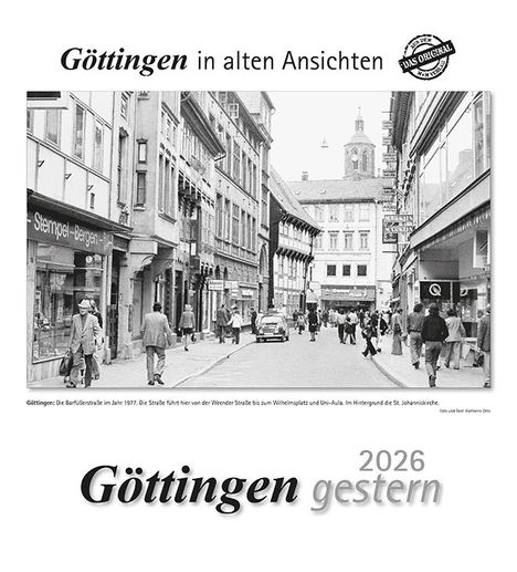 Göttingen gestern 2026, Kalender