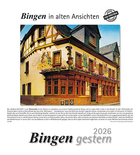 Bingen gestern 2026, Kalender