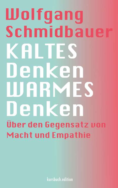 Wolfgang Schmidbauer: KALTES Denken, WARMES Denken, Buch