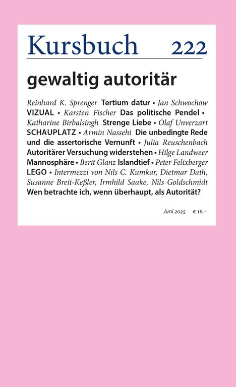Kursbuch 222, Buch