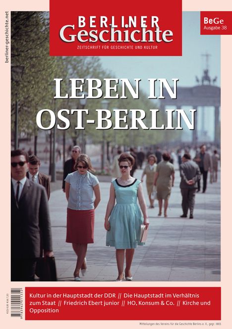 Berliner Geschichte - Zeitschrift für Geschichte und Kultur 38, Buch