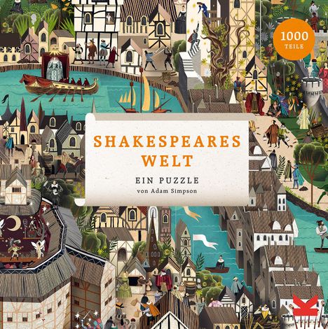 Adam Simpson: Shakespeares Welt. Puzzle 1000 Teile, Spiele