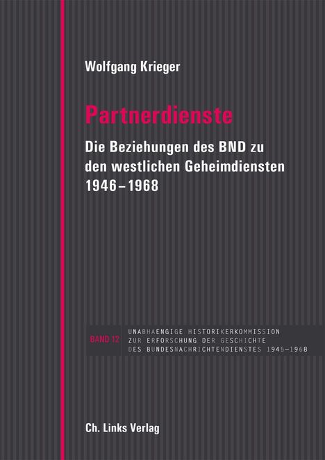 Wolfgang Krieger: Partnerdienste, Buch