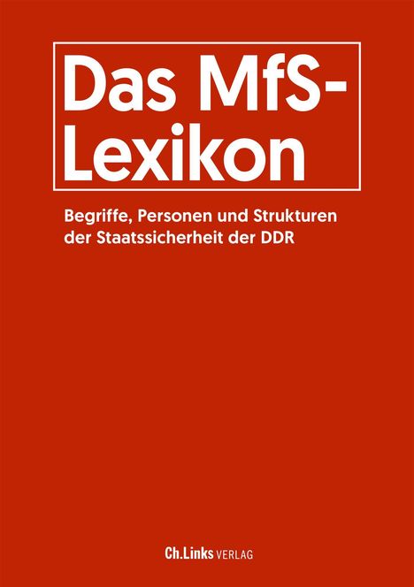 Das MfS-Lexikon, Buch