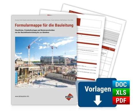 Forum Verlag Herkert Gmbh: Formularmappe für die Bauleitung, Buch