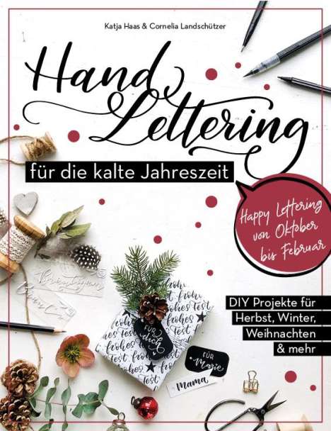 Katja Haas: Handlettering für die kalte Jahreszeit, Buch