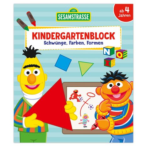 Sesamstraße Kindergartenblock - Schwünge, Farben, Formen, Buch