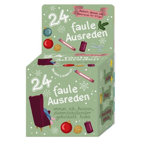 Peter Köller: Adventskalender-Box "24 faule Ausreden" warum ich keinen Adventskalender gebastelt habe, Buch