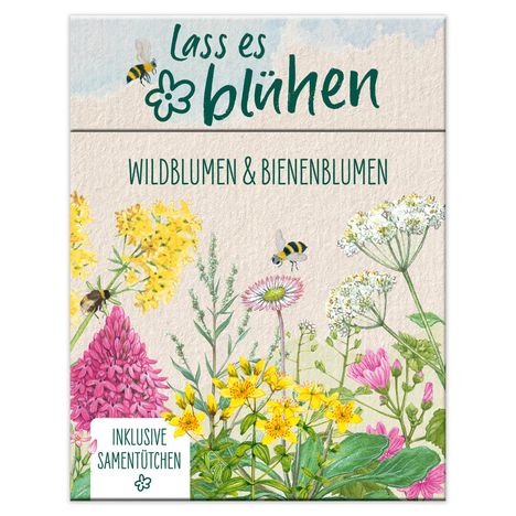 Lass es blühen - Wildblumen und Bienenblumen erkennen, inkl. Samentütchen, Buch