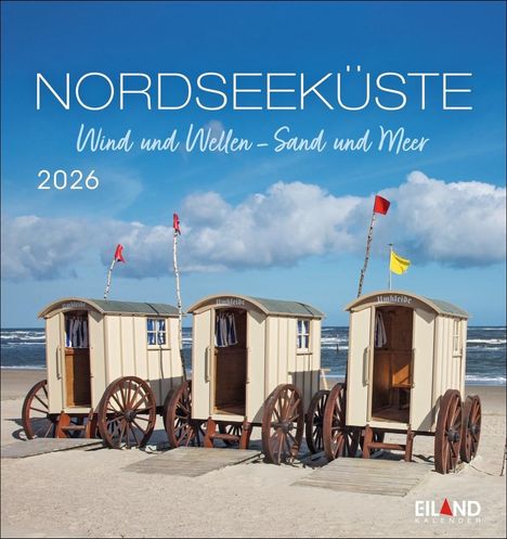 Nordseeküste Postkartenkalender 2026 - Wind und Wellen - Sand und Meer, Kalender