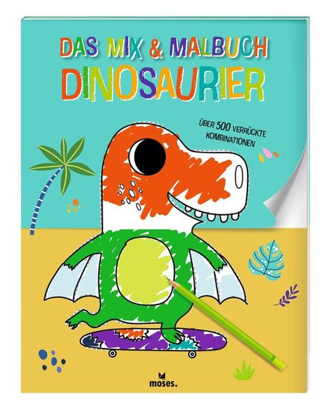 Elisabeth Golding: Das Mix &amp; Malbuch Dinosaurier, Buch