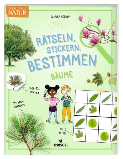 Sandra Lebrun: Expedition Natur Rätseln, Stickern, Bestimmen - Bäume, Buch