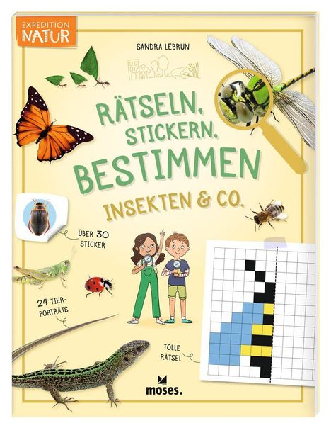 Sandra Lebrun: Expedition Natur Rätseln, Stickern, Bestimmen - Insekten &amp; Co., Buch