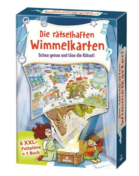 Die rätselhaften Wimmelkarten, Buch