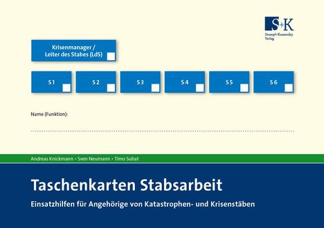 Andreas Knickmann: Taschenkarten Stabsarbeit, Buch