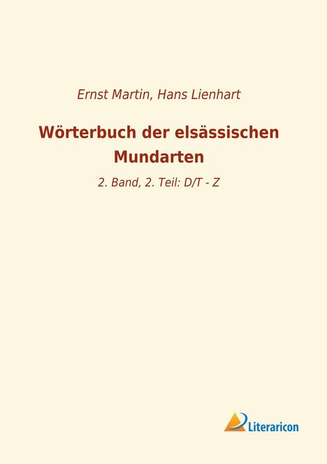 Wörterbuch der elsässischen Mundarten, Buch