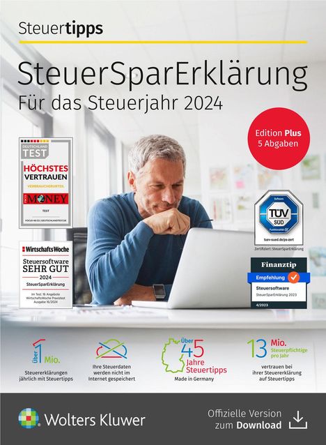 SteuerSparErklärung plus (Steuerjahr 2024) (Code in a Box), Diverse