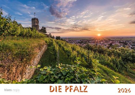 Die Pfalz 2026 Bildkalender A4 quer, spiralgebunden, Kalender