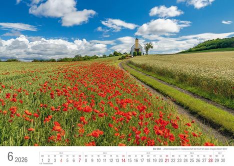 Eifel 2026 Bildkalender A3 Spiralbindung, Kalender
