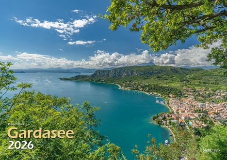 Gardasee 2026 Bildkalender A3 cm quer, spiralgebunden, Kalender