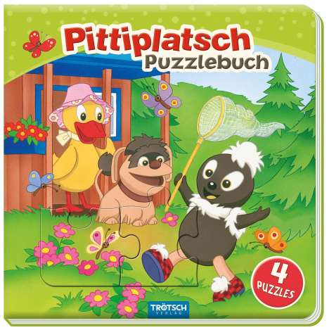 Trötsch Unser Sandmännchen Puzzlebuch mit 4 Puzzle Pittiplatsch, Buch