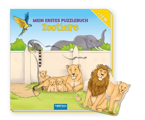 Trötsch Verlag GmbH &amp; Co. KG: Trötsch Pappenbuch Mein erstes Puzzlebuch Zootiere, Buch