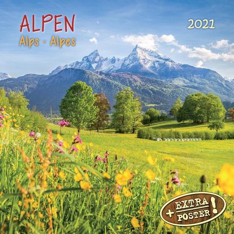 Alpen - Alps - Alpes 2021 Artwork, Kalender
