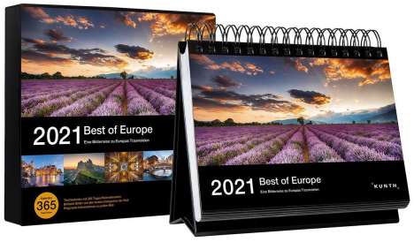 Tischkalender Best of Europe 2021, Kalender