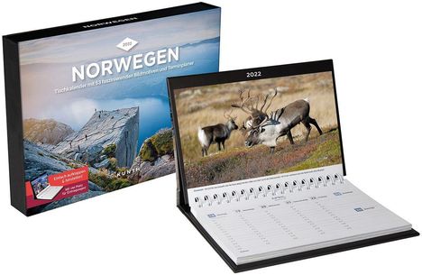 Norwegen Tischkalender 2022, Kalender