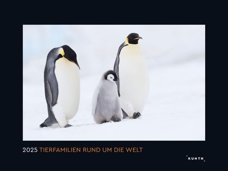 Tierfamilien rund um die Welt - KUNTH Wandkalender 2025, Kalender