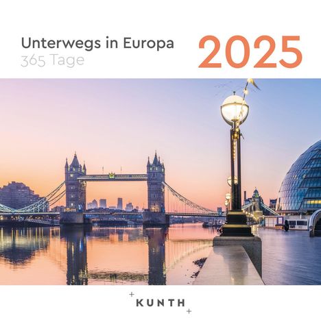 Unterwegs in Europa - KUNTH 365-Tage-Abreißkalender 2025, Kalender
