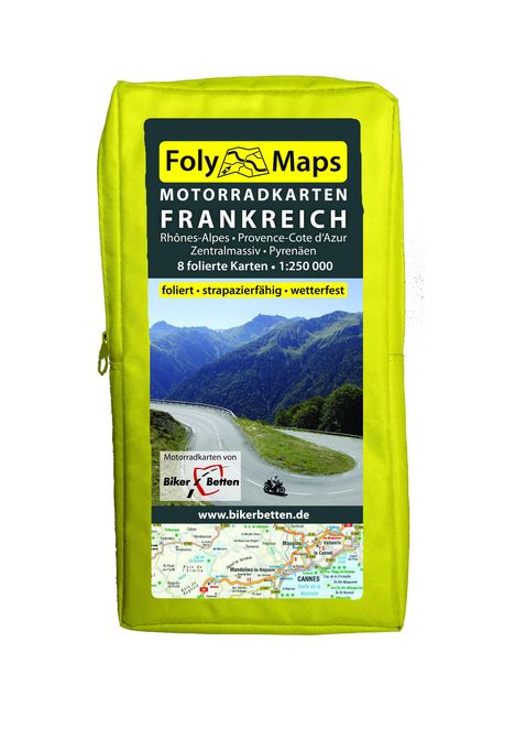 FolyMaps Motorradkarten Frankreich Süd, Karten