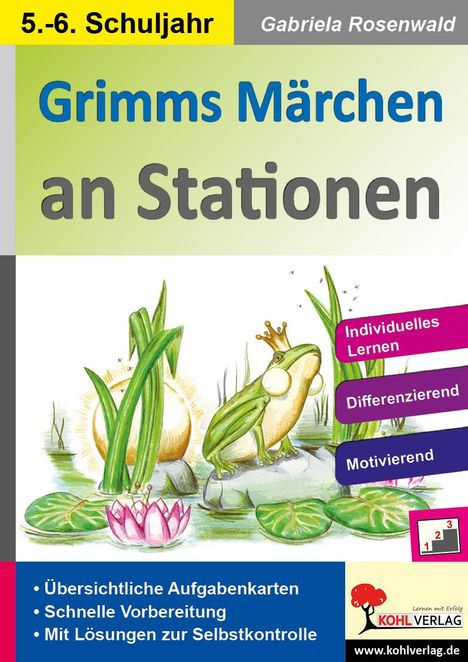 Gabriela Rosenwald: Grimms Märchen an Stationen, Buch