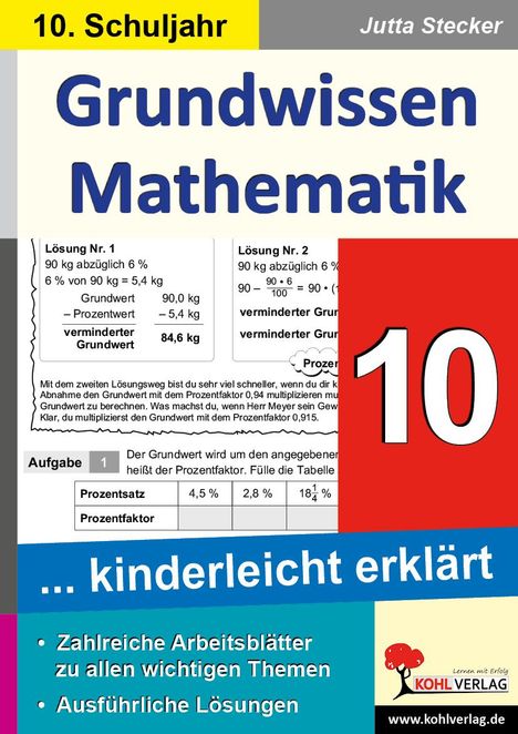 Grundwissen Mathematik / Klasse 10, Buch