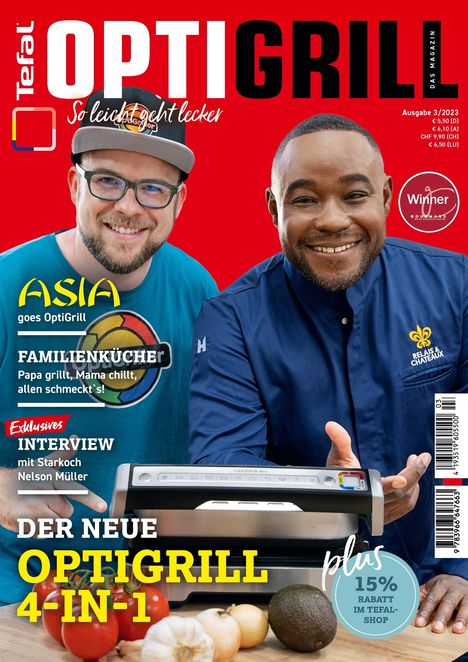 OptiGrill Magazin: So leicht geht lecker. Der neue OptiGrill 4-in-1. Mit Starkoch Nelson Müller und Benni Hetterich "Der OptiGriller", Buch