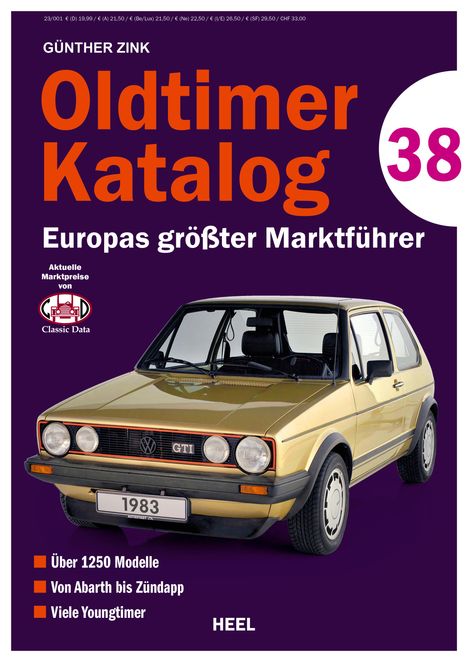 Günther Zink: Oldtimer Katalog Nr. 38, Buch