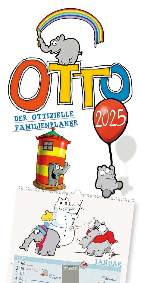 Otto Waalkes: Otto 2025 - Otto Waalkes &amp; Ottifanten, Kalender