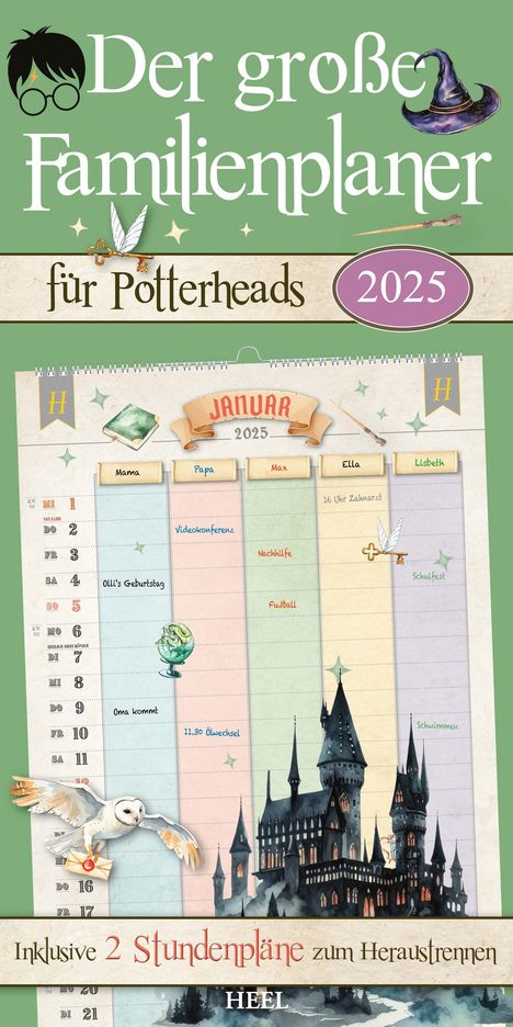 Der große Familienplaner für Potterheads. Kalender 2025, Kalender