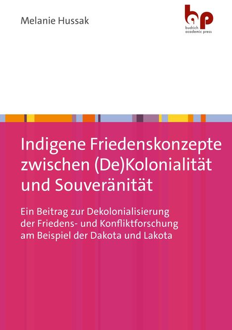 Melanie Hussak: Indigene Friedenskonzepte zwischen (De)Kolonialität und Souveränität, Buch