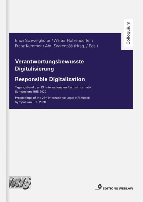 Verantwortungsbewusste Digitalisierung / Responsible Digitalization, Buch