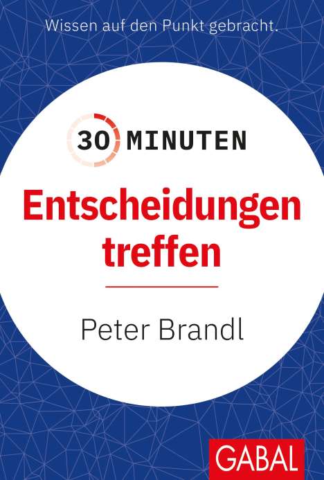 Peter Brandl: 30 Minuten Entscheidungen treffen, Buch