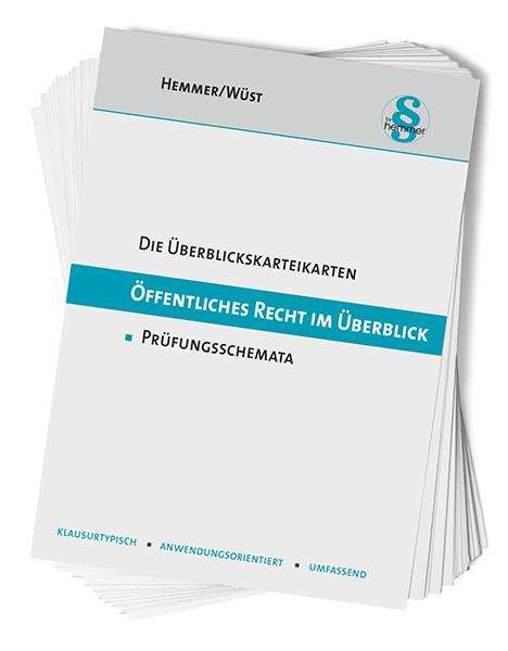 Karl-Edmund Hemmer: Überblickskarteikarten Offentliches Recht, Buch