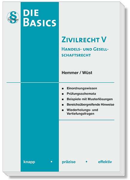 Karl-Edmund Hemmer: Basics Zivilrecht V - Handels- und Gesellschaftsrecht, Buch