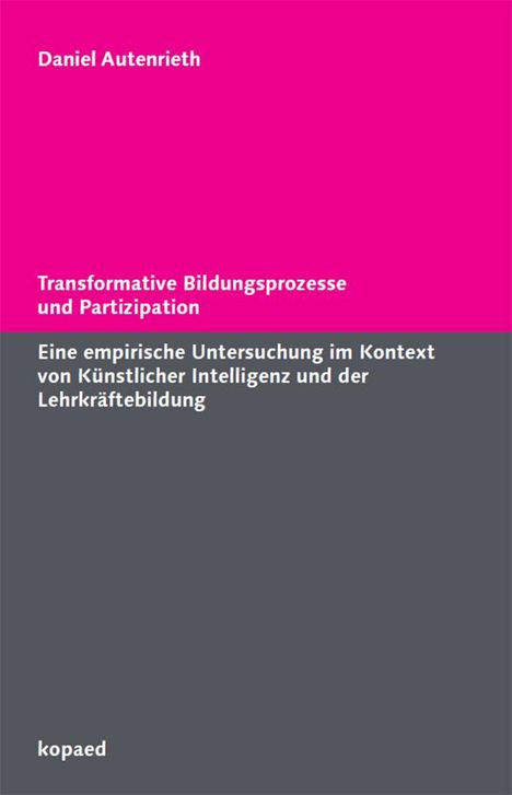 Daniel Autenrieth: Transformative Bildungsprozesse und Partizipation, Buch