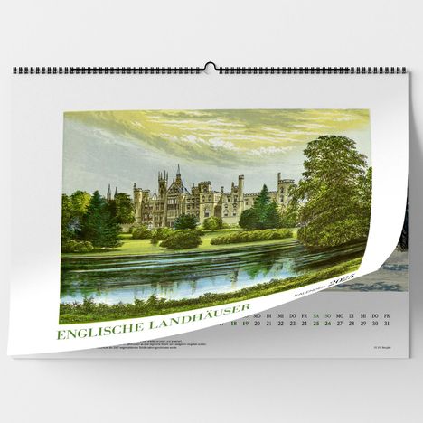 Englische Landhäuser. Wandkalender 2025, Kalender
