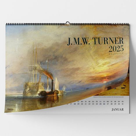 William Turner. Wandkalender 2025, Kalender