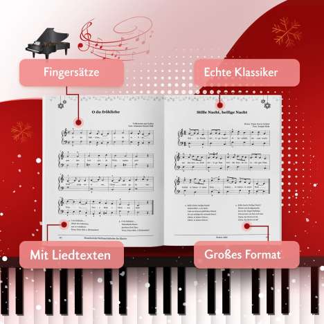 Franz Titscher: Bezaubernde Weihnachtslieder für Klavier, Buch